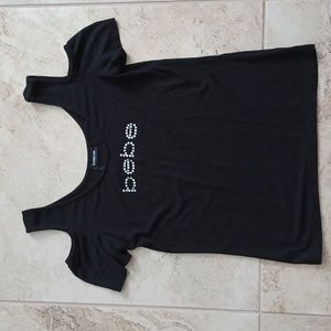 BEBE Cut Out Shoulder Top - SP